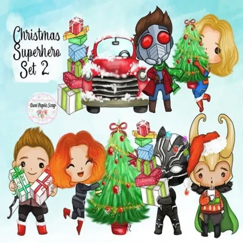 Kit Digital Christmas Superhero