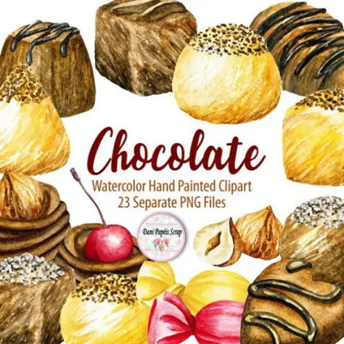 Kit Digital Chocolate Doces