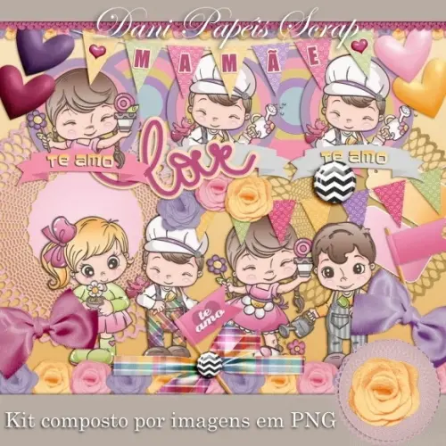 Kit Digital Cliparts Amigos