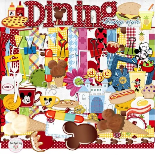Kit Digital Comida Disney Style