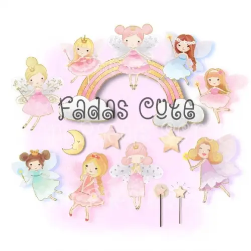 Kit Digital Fadas Cute 16 Png