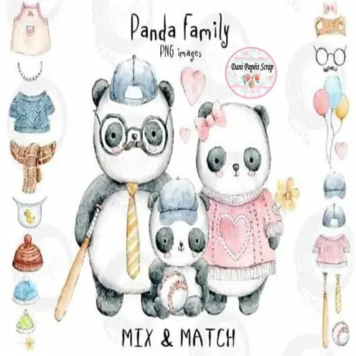 Kit Digital Família Panda