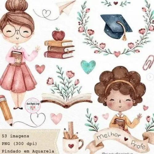 Kit Digital Minha Querida Professora 53 Png
