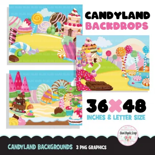 Kit Digital Pacotão Candyland-bundle