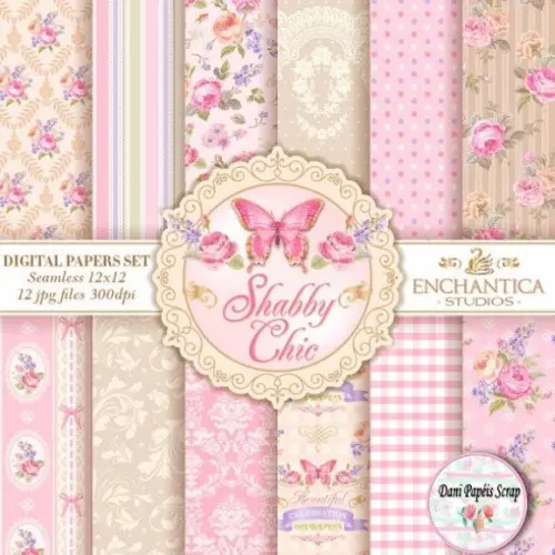 Kit Digital Papel Beautiful Life