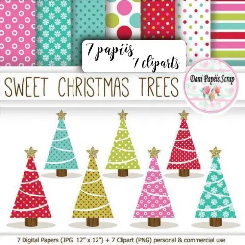 Kit Digital Papel Doce Natal