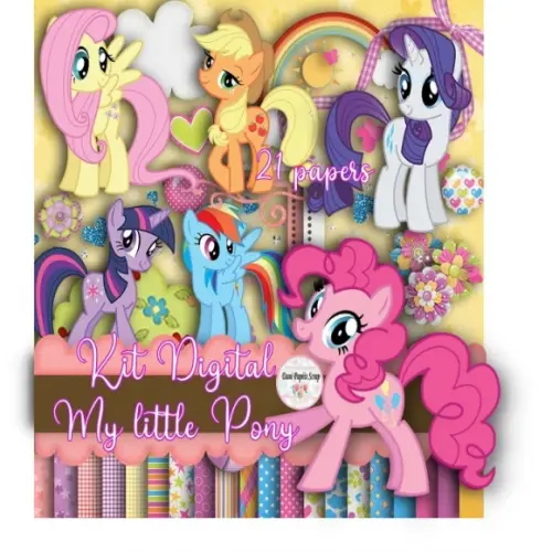 Kit Digital Papel My Little Pony