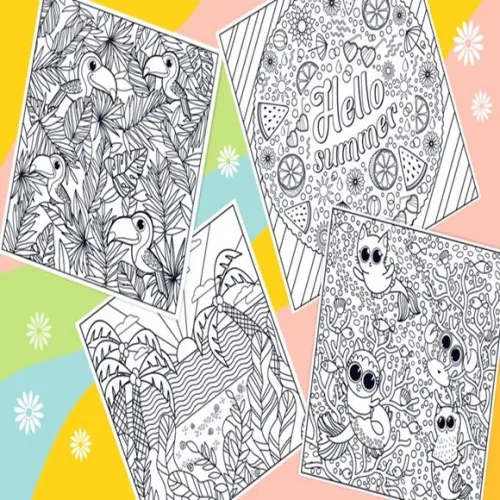 kit digital para colorir adulto