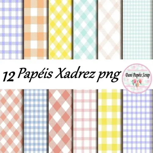 Kit Digital Papel Xadrez