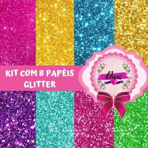 Kit Digital Scrapbook Glitter