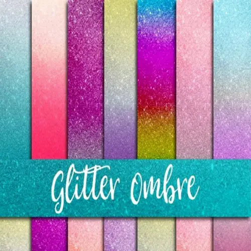 Kit papéis Digitais Scrap Glitter 2
