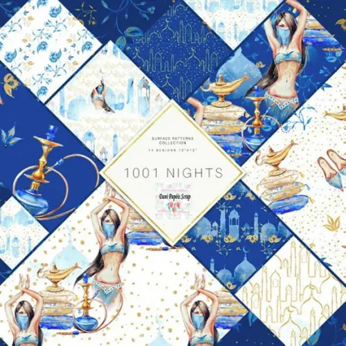 Kit Papel Digital 1001 Noites