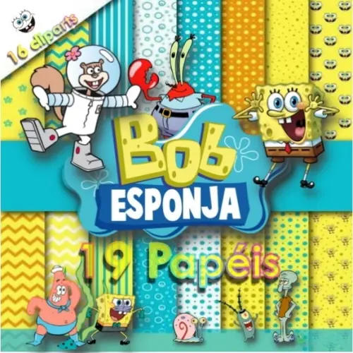 Kit Papel Digital Bob Esponja