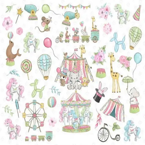Kit Papel Digital Circo