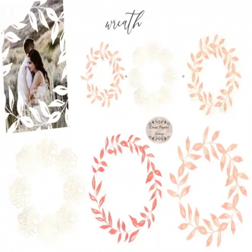 Kit Papel Digital Floral Scrap Luxo Peachy Tenderness