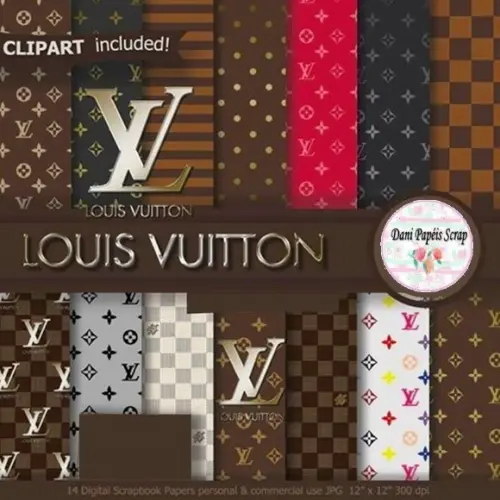 Kit Papel Digital Louis Vuitton