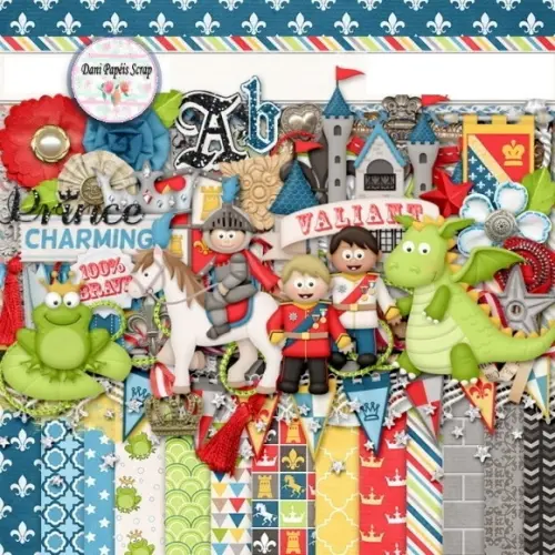 Kit Papel Digital Príncipe