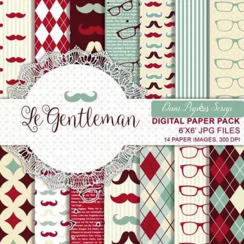 KIT PAPEL DIGITAL SCRAP PAPAI FROU