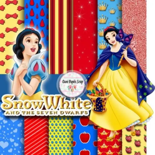 Kit Papel Digital Snow White