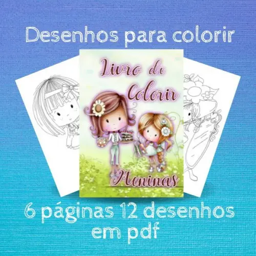 Meninas 12 Desenhos para Colorir pdf