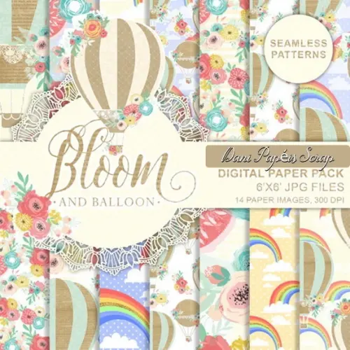 PAPEL DIGITAL SCRAP BALÕES FROU