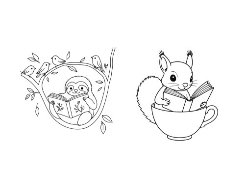 Livro de colorir Vamos Colorir PDF e PNG