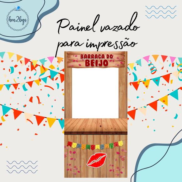 Arte Digital para Painel Vazado - Tema: Festa Junina