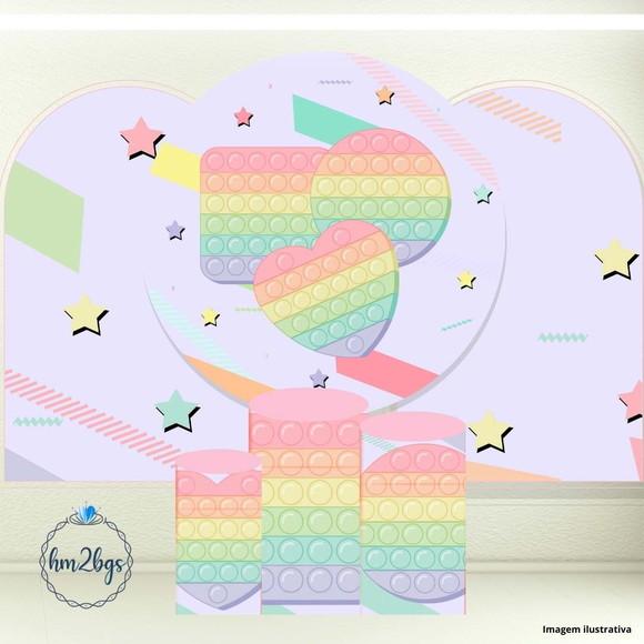 Kit Cilindros e Painel - Arte Digital Pop It