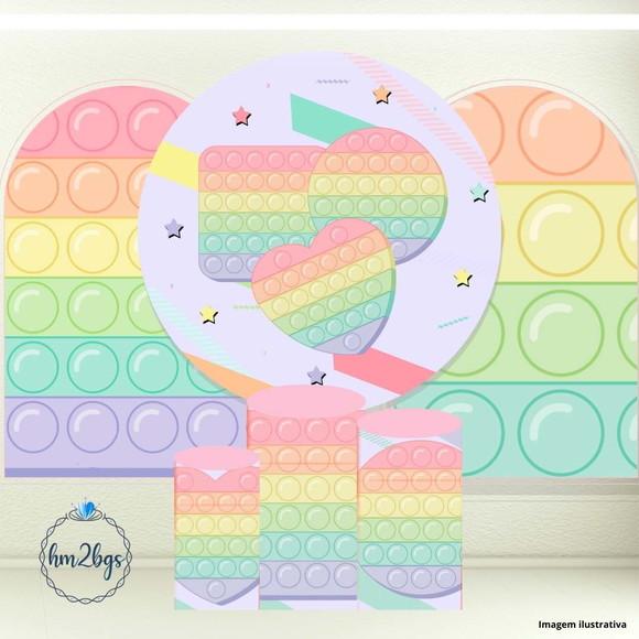 Kit Cilindros e Painel - Arte Digital Pop It