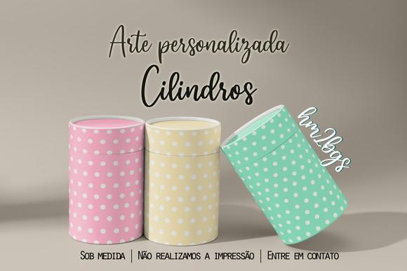 Arte Digital Para Capa De Cilindros - Bolinhas / Poá