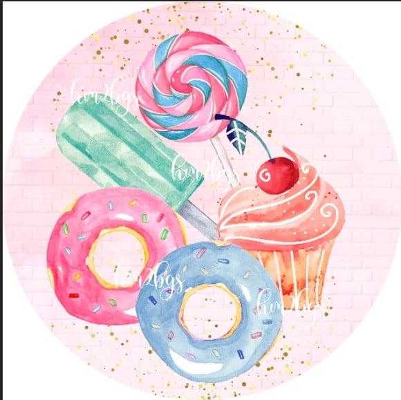 Arte Digital Para Painel - Tema: Doces