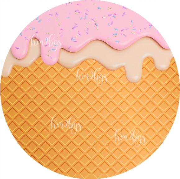 Arte Digital Para Painel - Tema: Doces / Sorvete