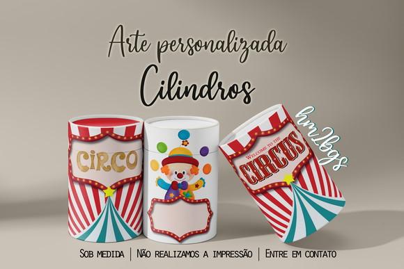 Arte Digital Para Capa De Cilindros - Circo