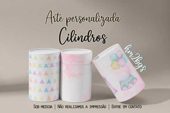 Arte Digital Para Capa De Cilindros - Circo Rosa