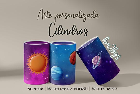 Arte Digital Para Capa De Cilindros - Galáxia