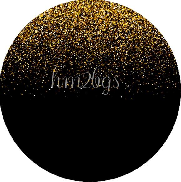 Arte Digital Para Painel - Tema: Glitter Dourado