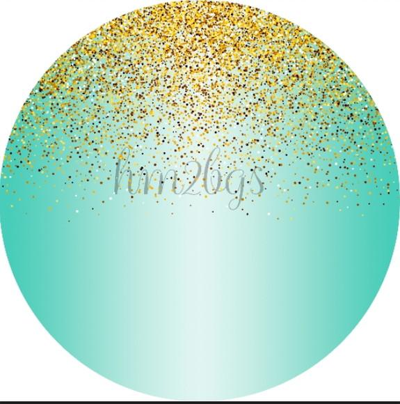 Arte Digital Para Painel - Tema: Glitter Dourado