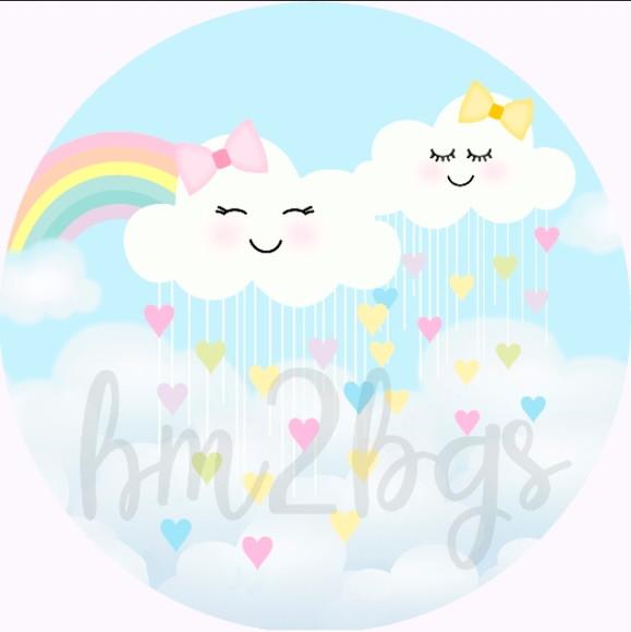 Arte digital para painel - Tema: chuva de amor