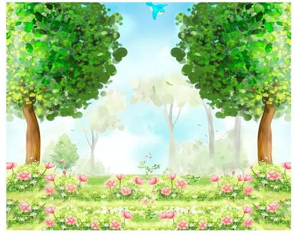 Painel Bosque Encantado - Apenas a Arte para Impressão
