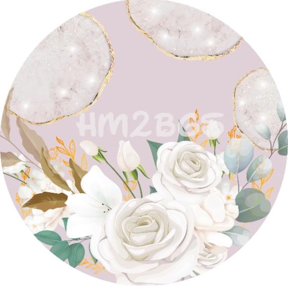 Arte digital para painel - Flor branca