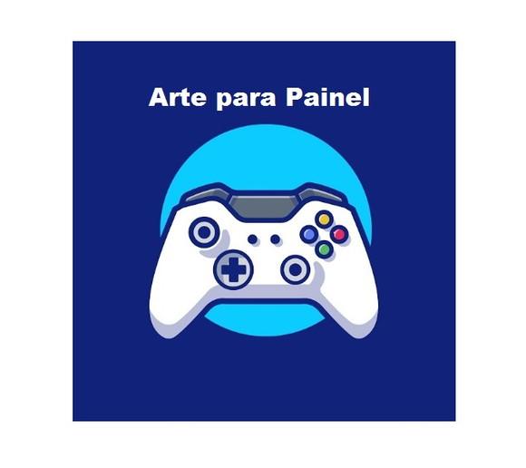 Painel De Festa Para Impressão - Arte Digital Tema Videogame