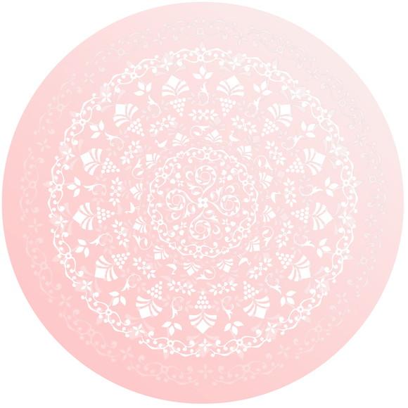 Painel Para Impressão Rosa Com Renda - Arte Digital