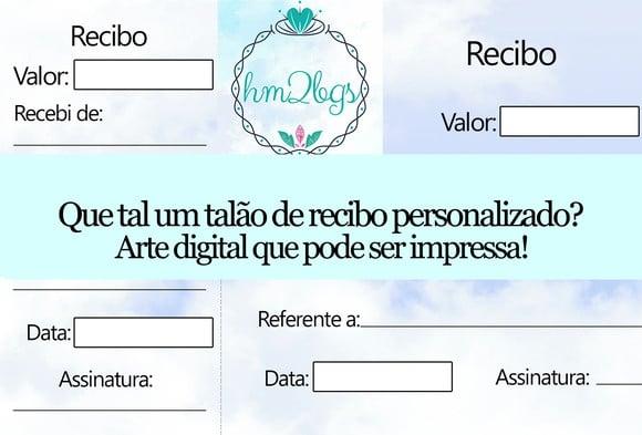 Recibo personalizado - Arte digital