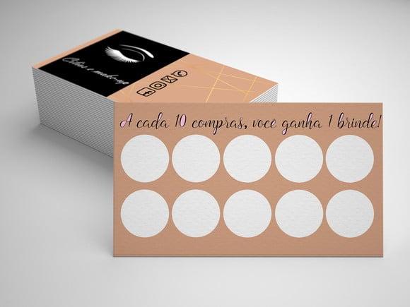 Cartão Fidelidade Personalizado Arte Digital