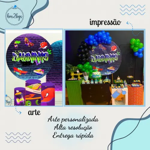 Arte Digital para Painel - Tema: Grafite
