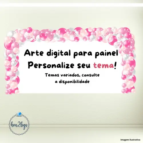 Arte Digital Painel Retangular Personalizado - Temas Diverso