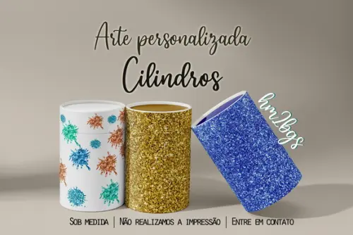 Arte Digital Para Capa De Cilindros - Glitter Colorido