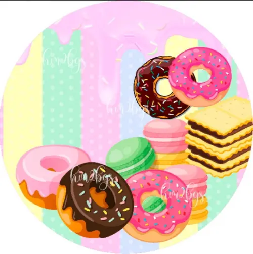 Arte Digital Para Painel - Tema: Doces
