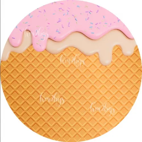 Arte Digital Para Painel - Tema: Doces / Sorvete