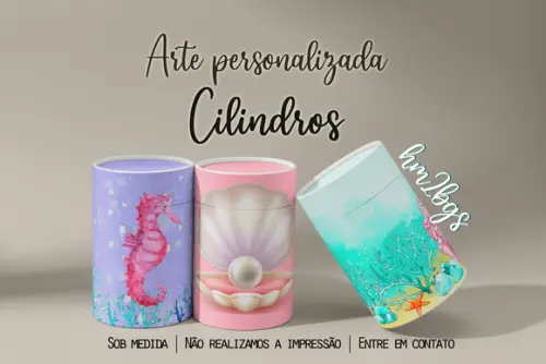 Arte Digital Para Capa De Cilindros - Sereia
